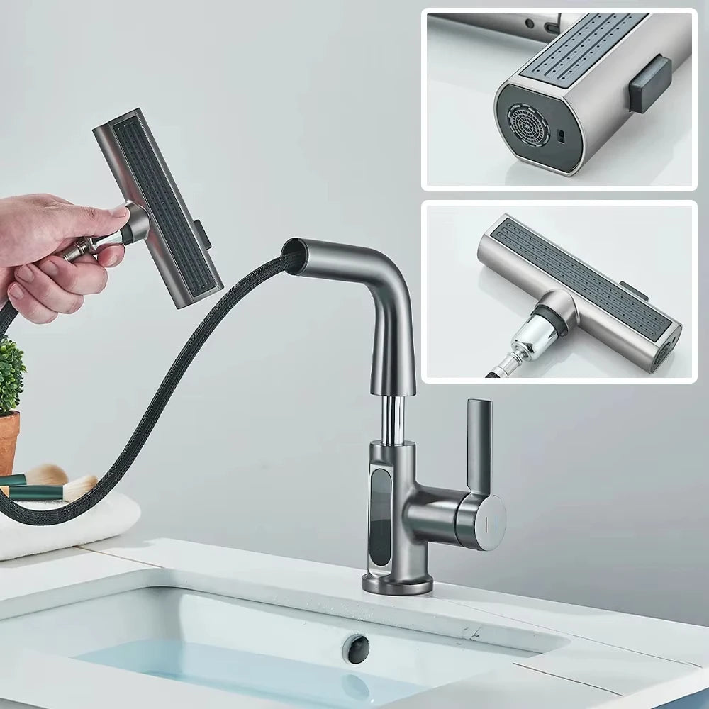 صنبور FlowTouch الرقمي القابل للسحب