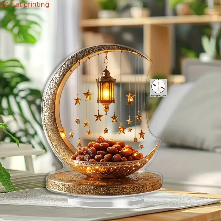 Elegant Acrylic Crescent Lantern