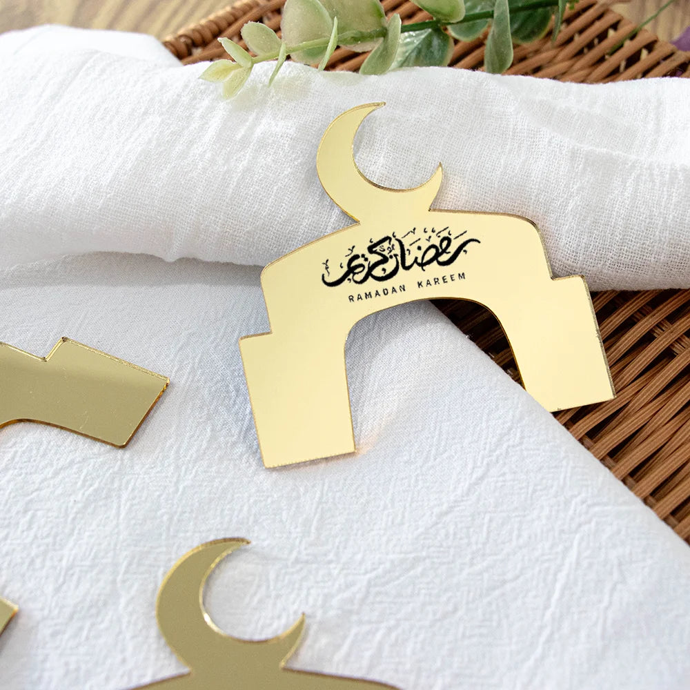 New Moon Acrylic Napkin Rings