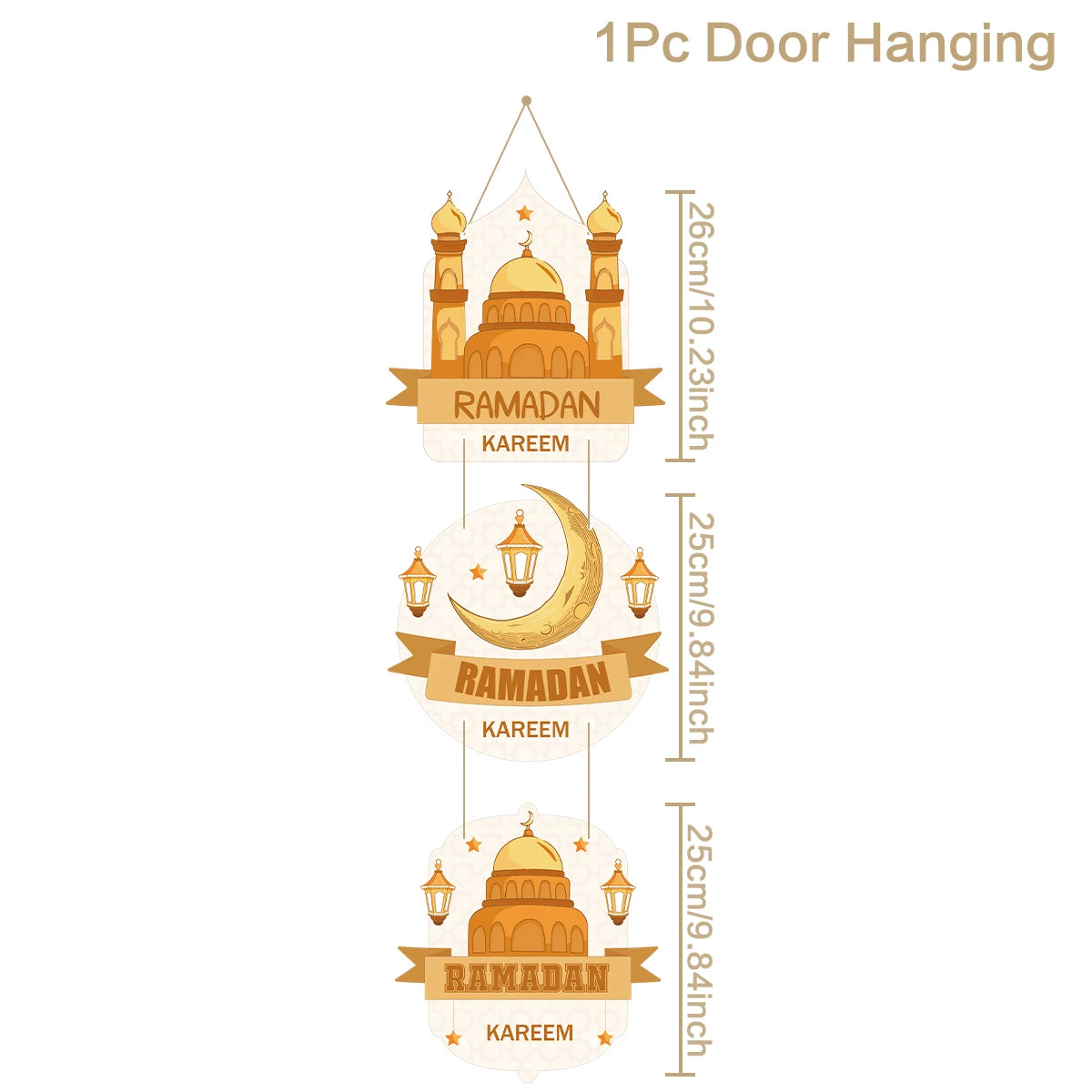 EID Mubarak Decorations Door Hanging
