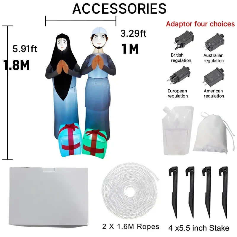 Décorations gonflables Ramadan Moubarak