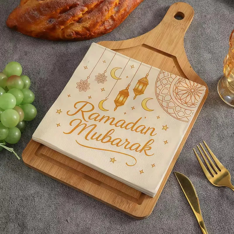 Serviettes de table Ramadan Lanterne de Lune