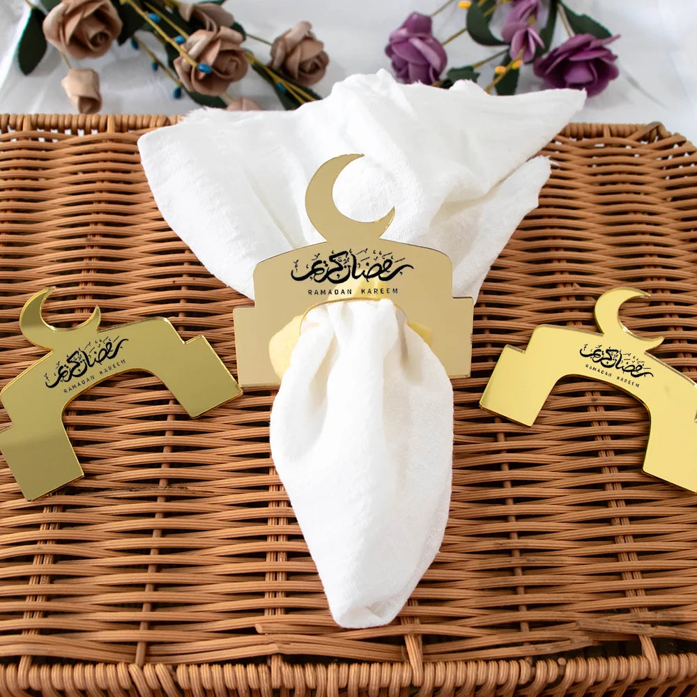 New Moon Acrylic Napkin Rings