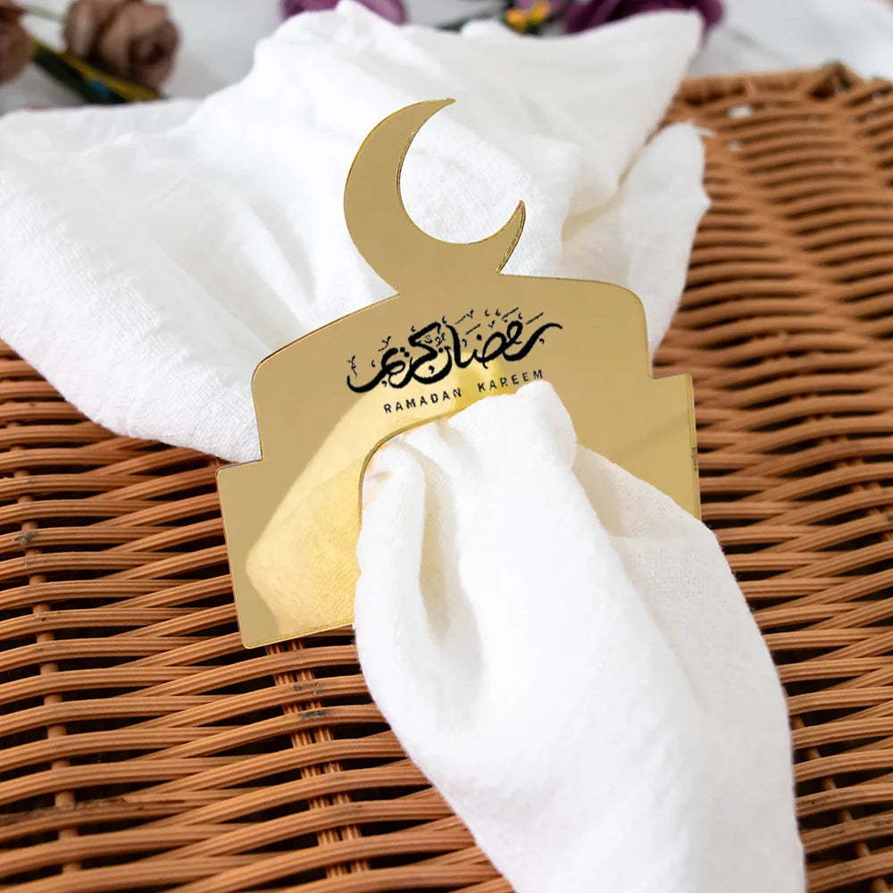 New Moon Acrylic Napkin Rings