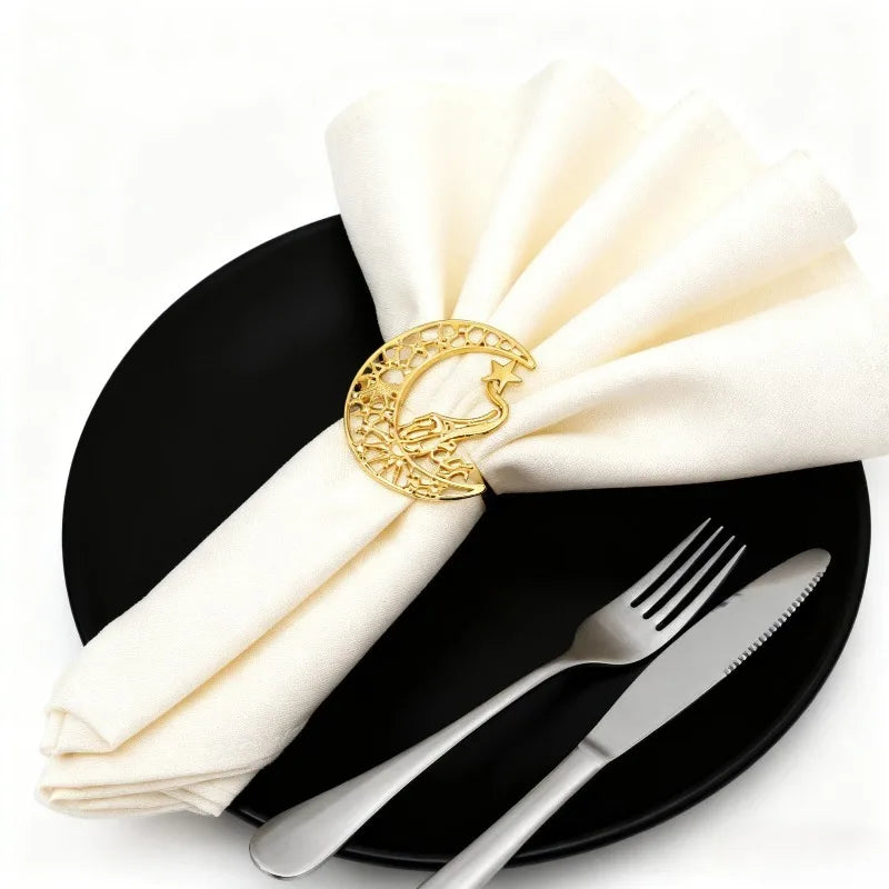 Gold Bismillah Napkin Holders
