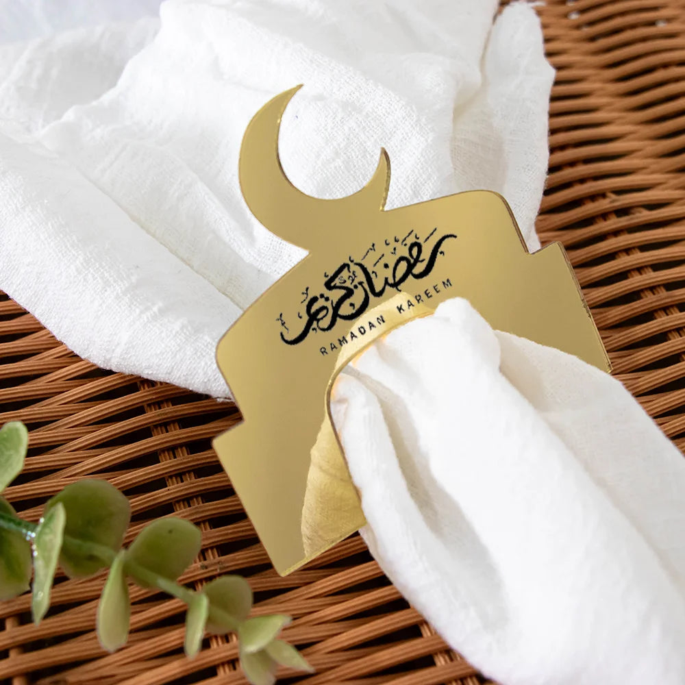 New Moon Acrylic Napkin Rings