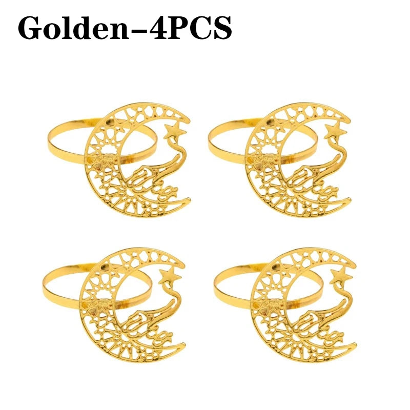 Gold Bismillah Napkin Holders