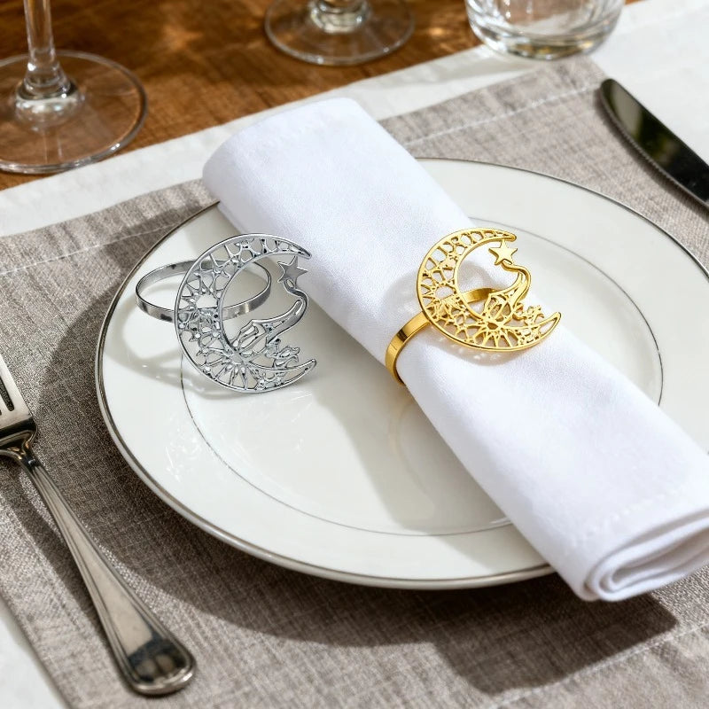 Gold Bismillah Napkin Holders